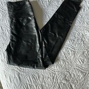 Faux leather leggings